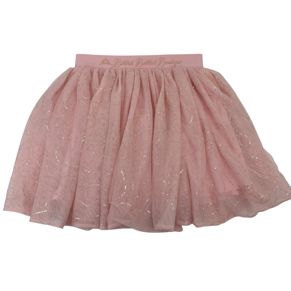 Disney Parks Bibbidi Bobbidi Boutique Princess Tutu Skirt Sequin Girls XL Pink